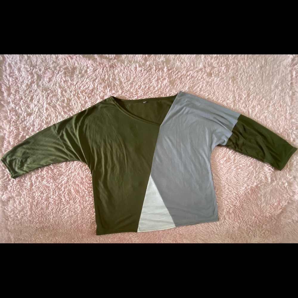 Multi colored light weight shirt.